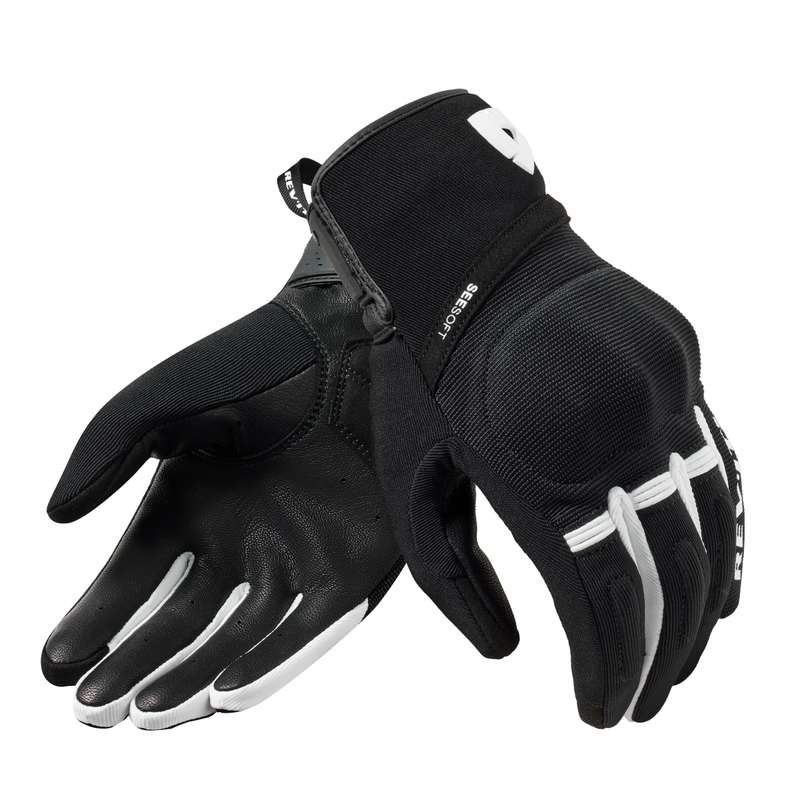 Gants moto Revit Mosca 2 noir et blanc