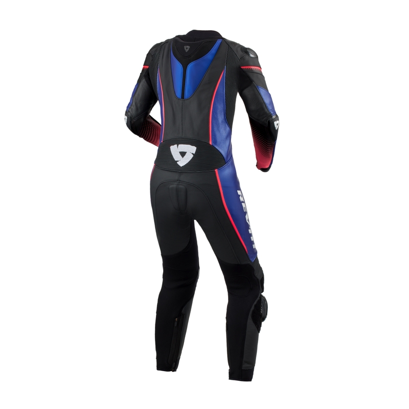 Combinaison de moto Revit Xena 4 noire et bleue pour femmes