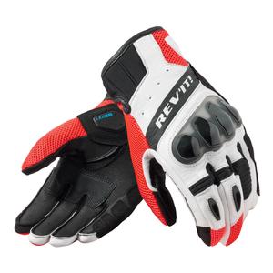 Gants moto Revit Ritmo noir-rouge fluo