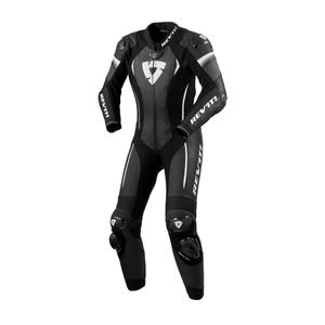 Combinaison de moto Revit Xena 4 noir et blanc pour femmes