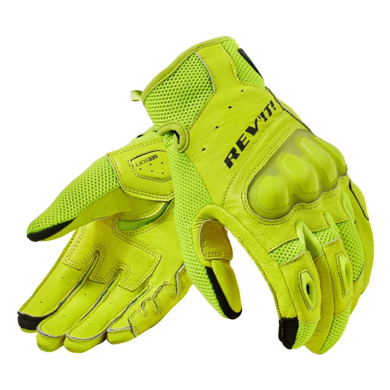 Gants moto Revit Ritmo jaune fluo