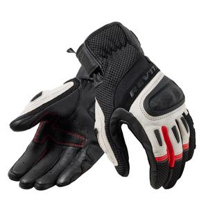 Gants moto Revit Dirt 4 noir et rouge