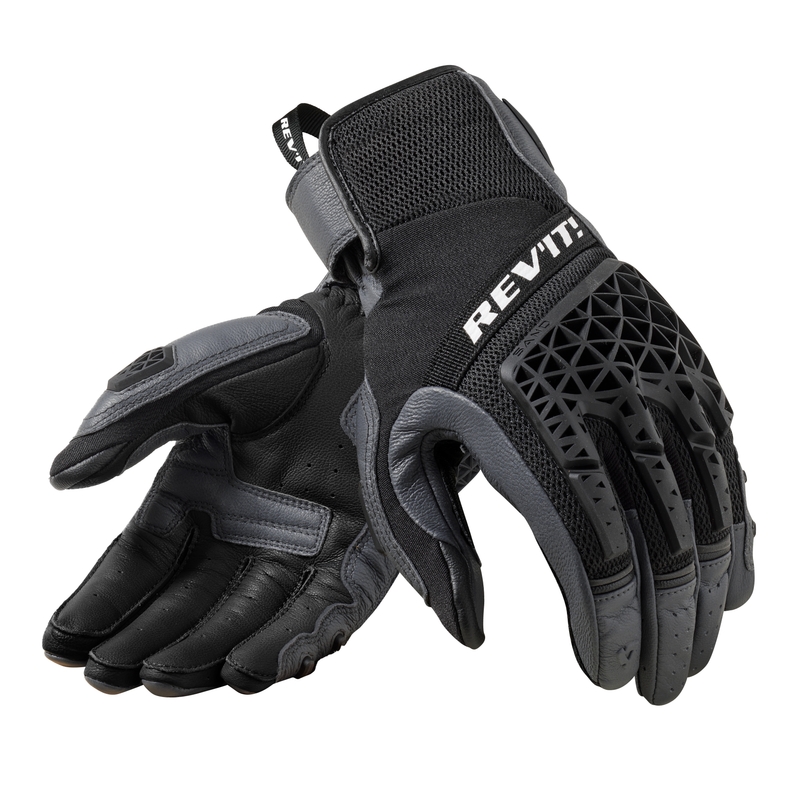 Gants de moto Revit Sand 4 gris-noir soldes