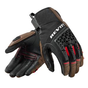 Gants moto Revit Sand 4 marron-noir vente soldes