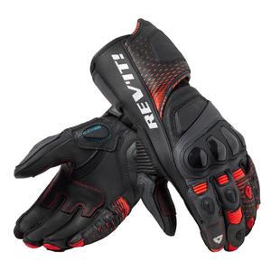 Gants de moto Revit Control noir-rouge fluo