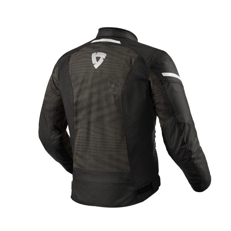 Veste moto Revit Torque 2 H2O noir et blanc