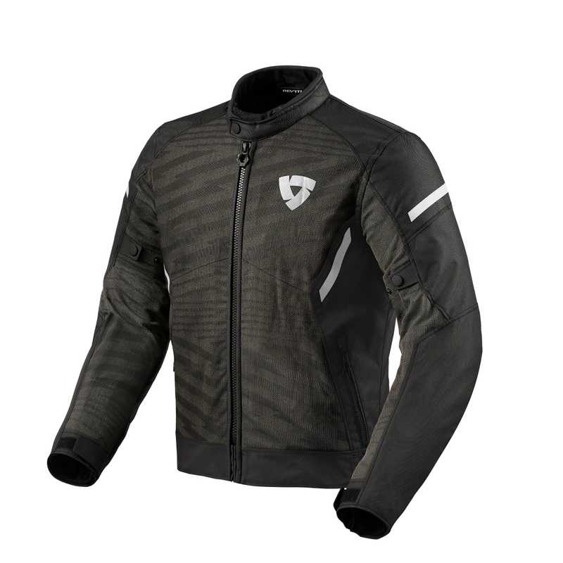 Veste moto Revit Torque 2 H2O noir et blanc