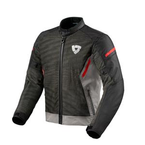 Veste moto Revit Torque 2 H2O gris-rouge