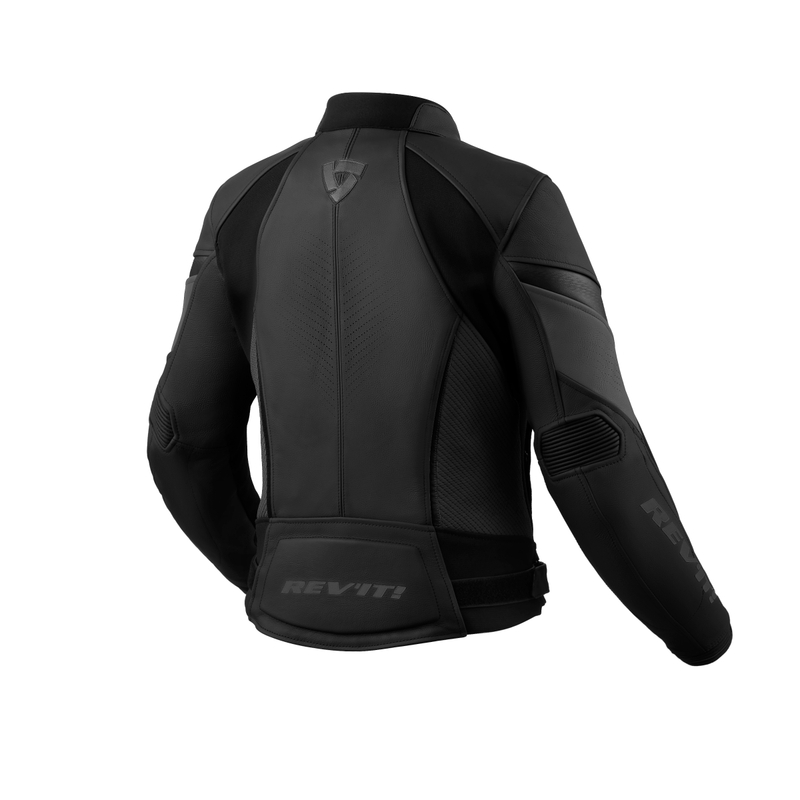 Veste en cuir Revit Xena 4 noir-anthracite pour femme