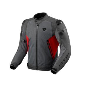Veste moto Revit Control Air H2O gris et rouge