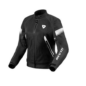 Veste de moto Revit Control Air H2O noir et blanc pour femme