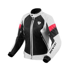 Veste de moto Revit Control Air H2O pour femme, noir et blanc