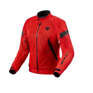 Veste moto Revit Control Air H2O rouge et noir pour femme