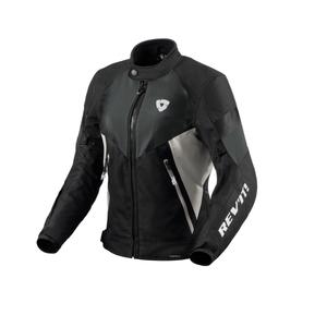 Veste de moto Revit Control H2O noir-argent pour femme
