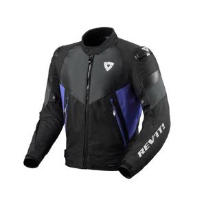 Veste moto Revit Control H2O noir-bleu
