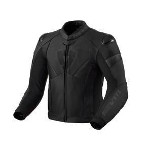 Veste moto en cuir Revit Argon 2 noir-anthracite