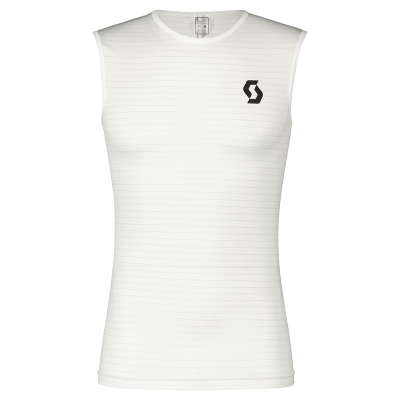 Débardeur thermique Scott UNDERWEAR CARBON blanc-noir