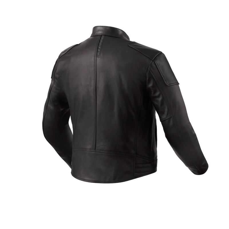 Blouson moto en cuir Revit Morgan noir
