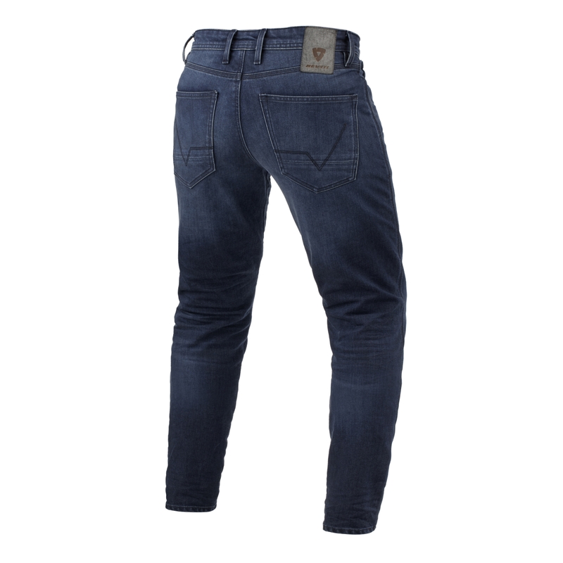 Jean moto Revit Micah TF délavé bleu foncé