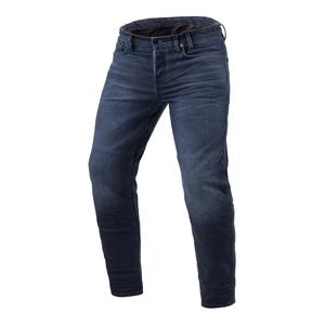 Jeans moto cropped Revit Micah TF délavé bleu foncé