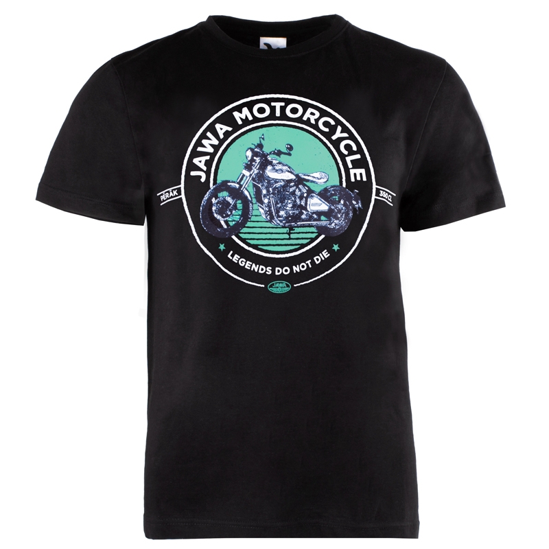 T-shirt JAWA Motorcycle noir-vert