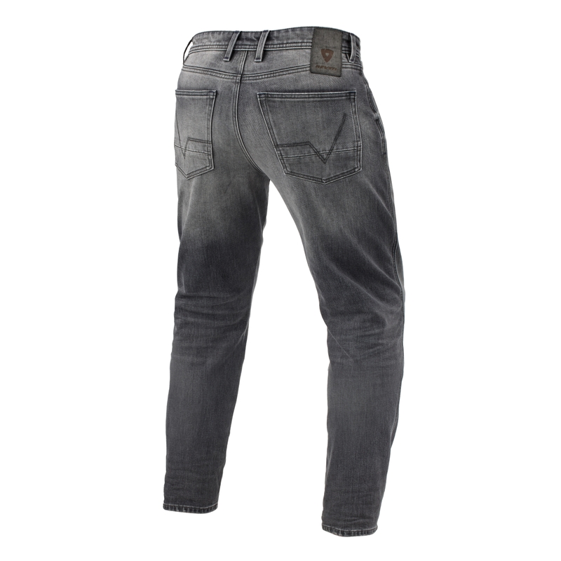 Revit Ortes TF Medium Grey Extended Motorcycle Jeans