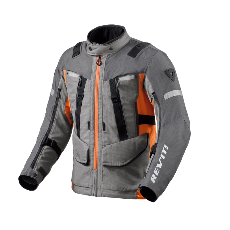Soldes veste moto Revit Sand 4 H2O gris-orange soldes