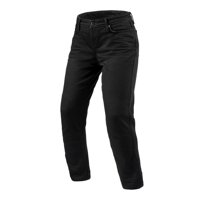 Revit Violet BF Black Cropped Motorcycle Jeans pour femmes