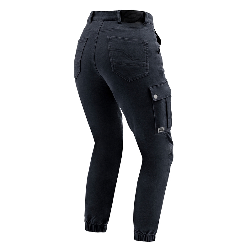 Ozone Jane JF Black Motorcycle Jeans pour femme