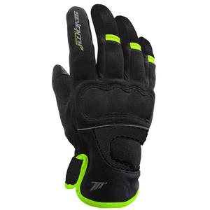 Gants moto femme SEVENTY DEGREES SD-C45 noir-jaune fluo