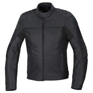 Veste de moto en cuir SEVENTY DEGREES SD-JL1 noir