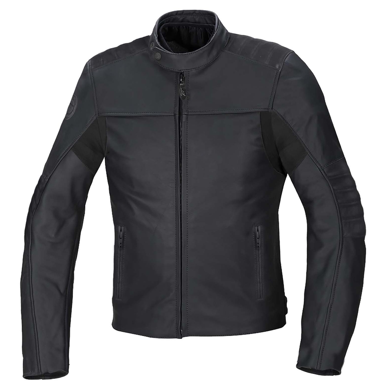 Veste de moto en cuir SEVENTY DEGREES SD-JL1 noir