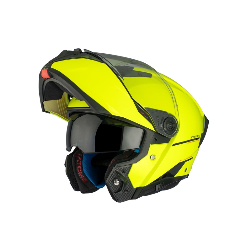 MT ATOM 2 SV SOLID A3 casque moto jaune fluo brillant