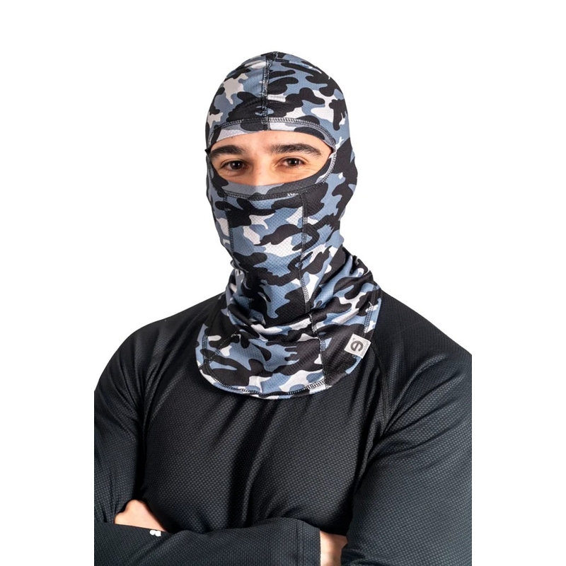 Cagoule moto nanosilver® gris camouflage
