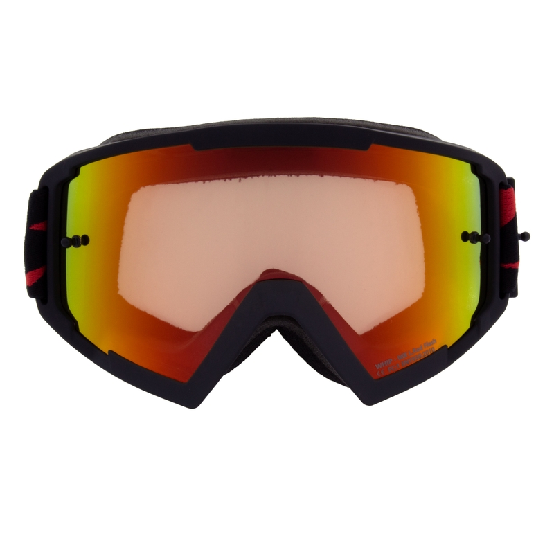 Lunettes de motocross Red Bull Spect WHIP noir avec lentille rouge-jaune
