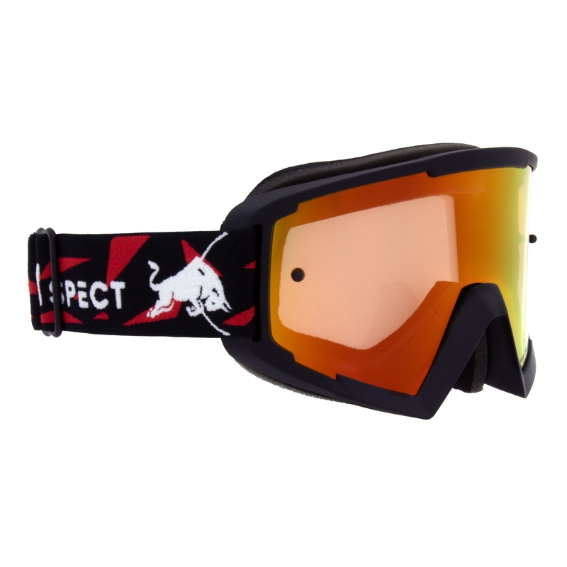 Lunettes de motocross Red Bull Spect WHIP noir avec lentille rouge-jaune
