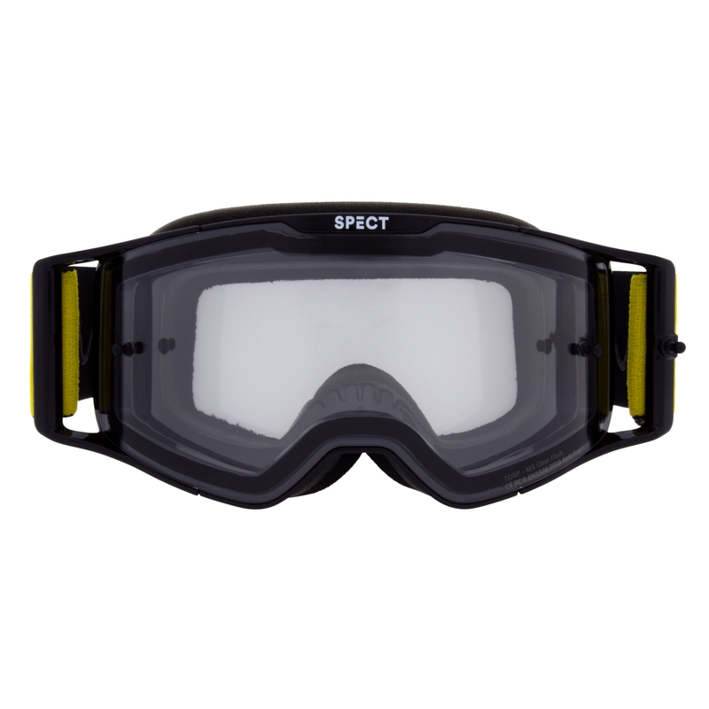Lunettes de motocross Red Bull Spect TORP noir avec lentille transparente