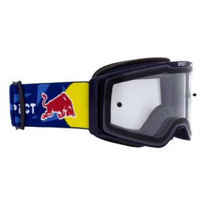 Lunettes de motocross Red Bull Spect TORP bleu avec lentille transparente