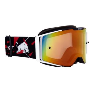 Lunettes de motocross Red Bull Spect TORP noir et blanc avec lentille rouge