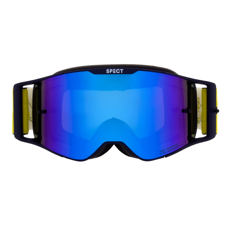 Lunettes de motocross Red Bull Spect TORP bleu avec lentille bleue