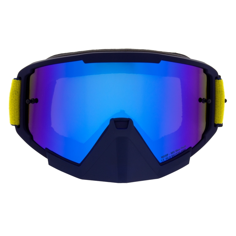Lunettes de motocross snowcross Red Bull Spect TORP bleu avec lentille bleue