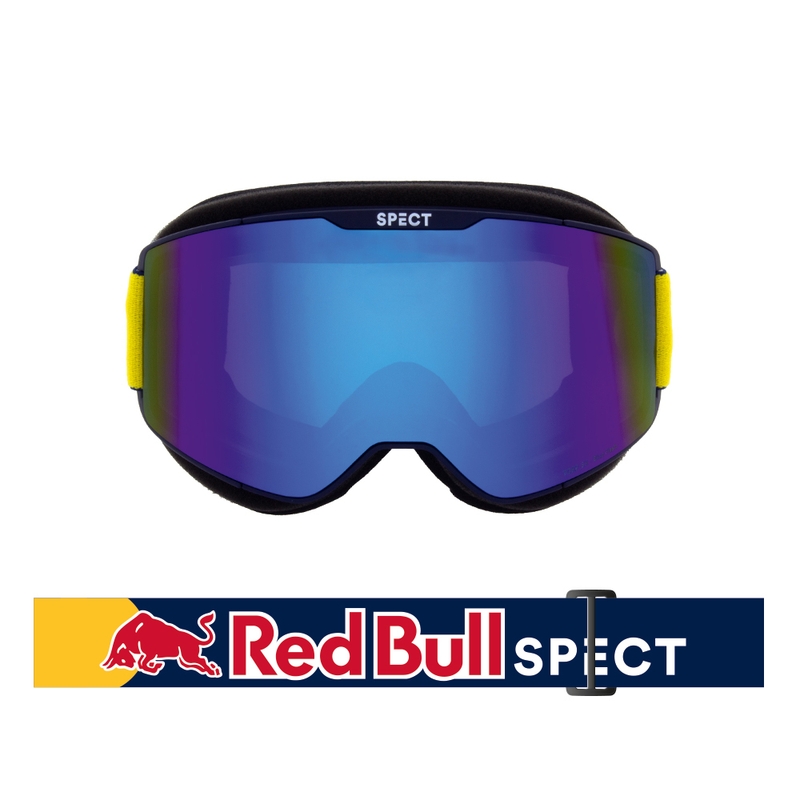 Lunettes de motocross snowcross Red Bull Spect TORP bleu avec lentille bleue