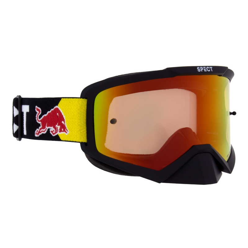 Lunettes de motocross Red Bull Spect EVAN noir avec lentille rouge-jaune