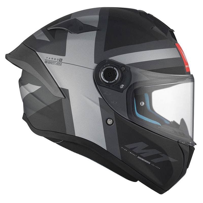 MT TARGO S BRITAIN Casque moto intégral C2 noir-gris mat