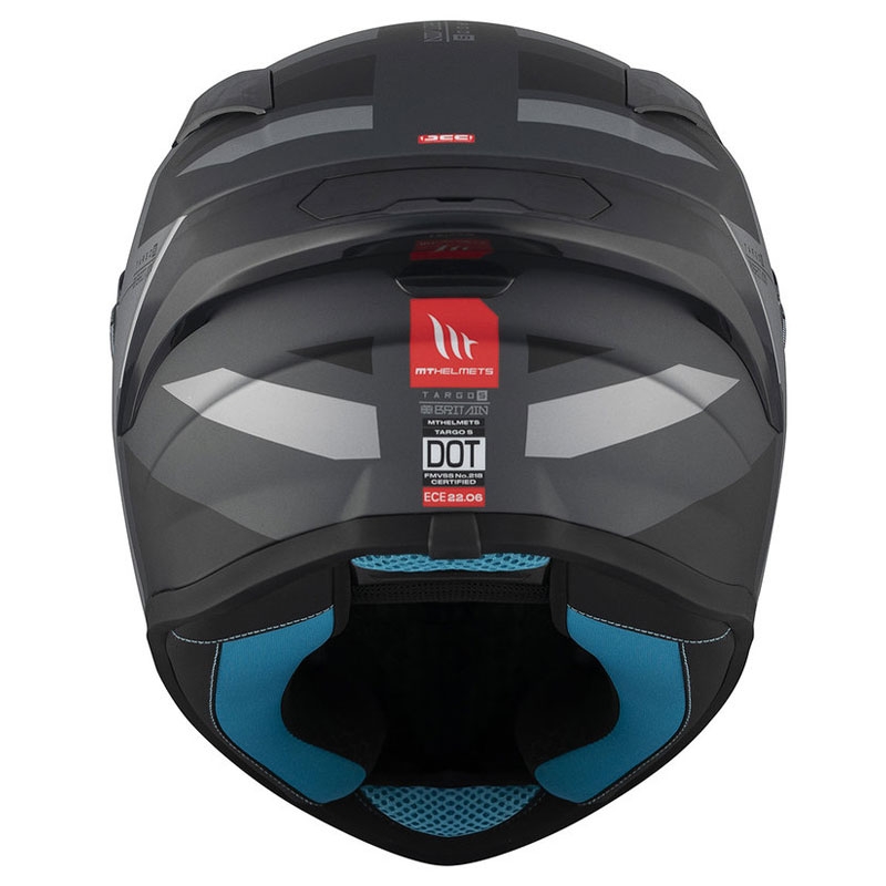 MT TARGO S BRITAIN Casque moto intégral C2 noir-gris mat