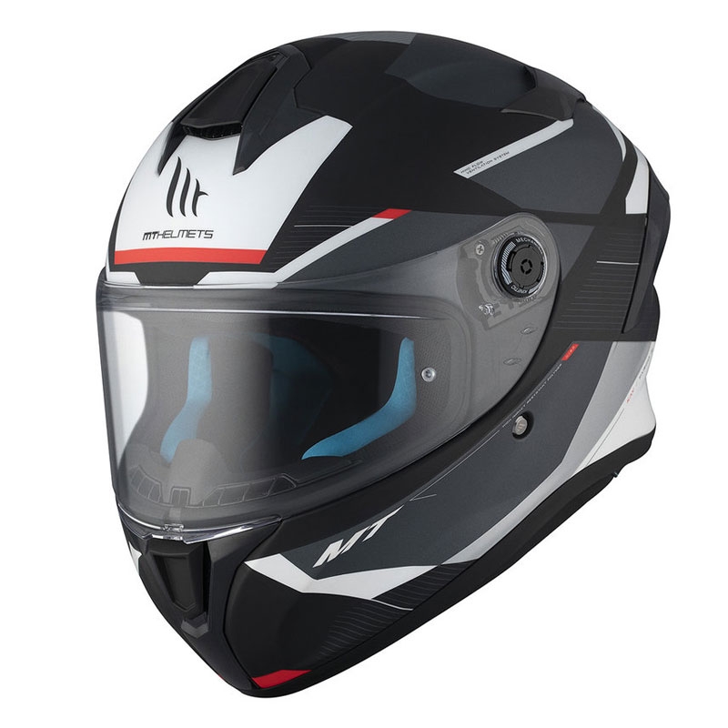 MT TARGO S KAY B2 casque moto intégral noir-gris-blanc mat