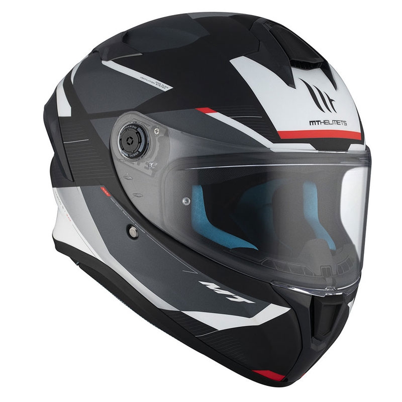 MT TARGO S KAY B2 casque moto intégral noir-gris-blanc mat
