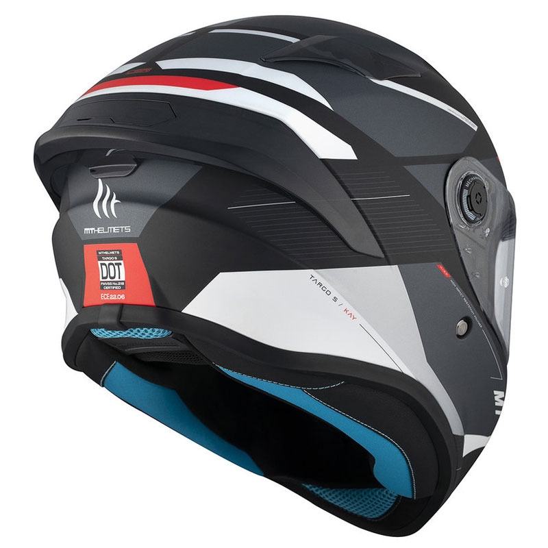 MT TARGO S KAY B2 casque moto intégral noir-gris-blanc mat