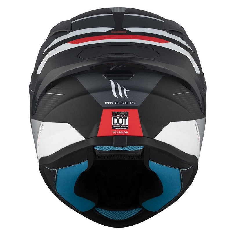 MT TARGO S KAY B2 casque moto intégral noir-gris-blanc mat