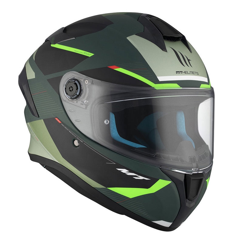 MT TARGO S KAY C6 casque moto intégral noir-vert mat